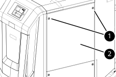 Obere rechte Seitenverkleidung entfernen