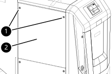 Linke obere Seitenverkleidung demontieren